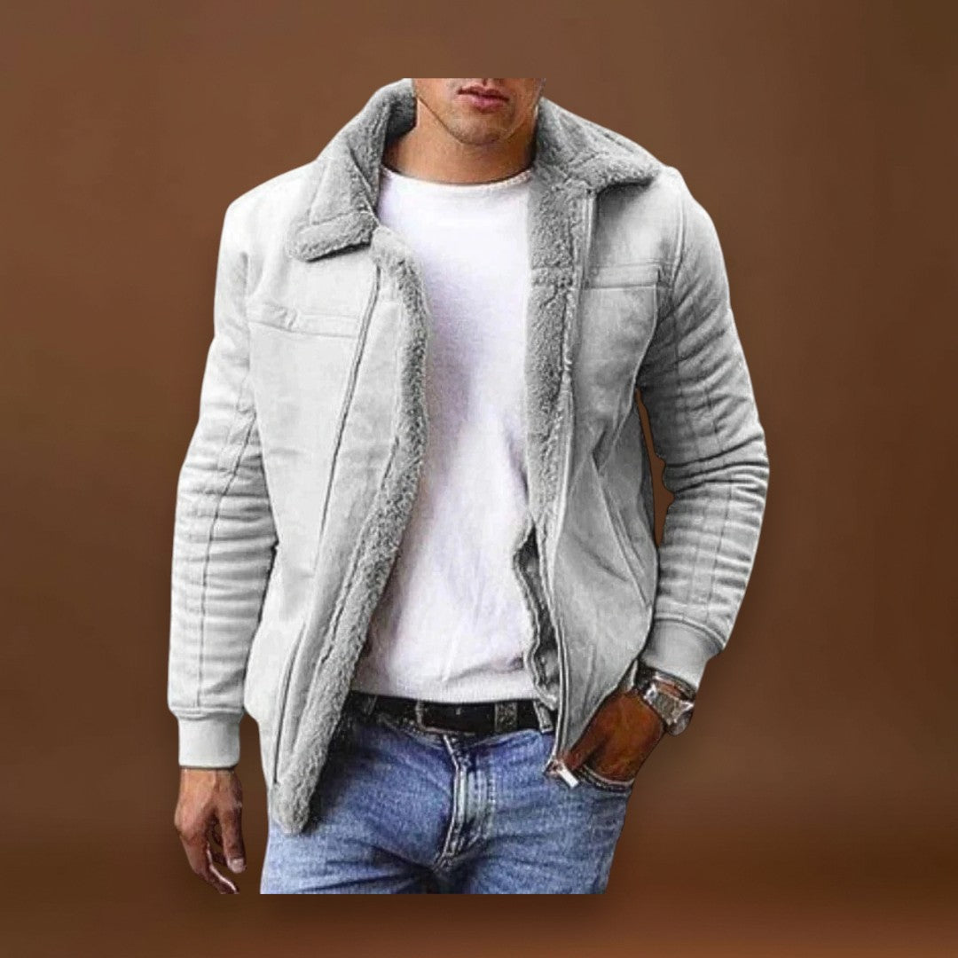 André | Casaco de Inverno Quente Forrado em Pele Sintética