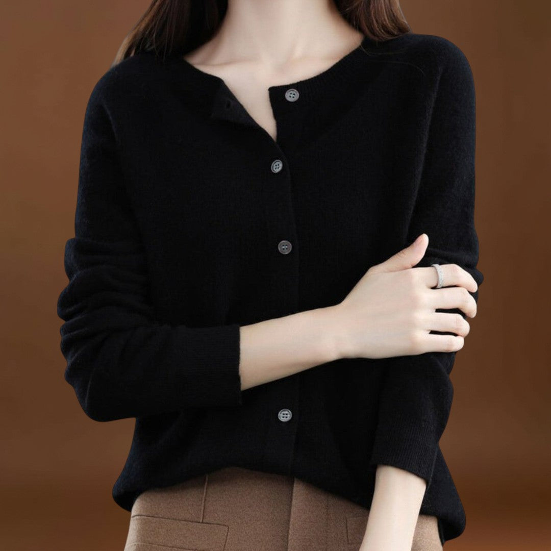 Jéssica - Cardigan em Malha de Caxemira