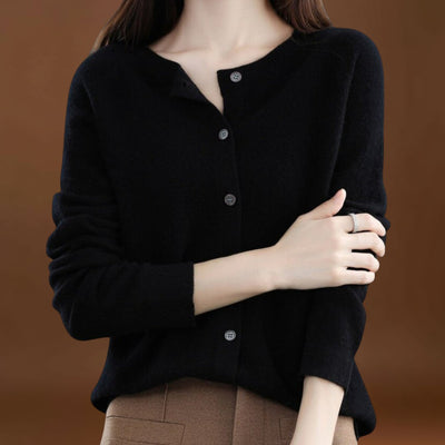 Jéssica - Cardigan em Malha de Caxemira