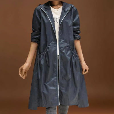 Roberta - Gabardina comprida para conforto