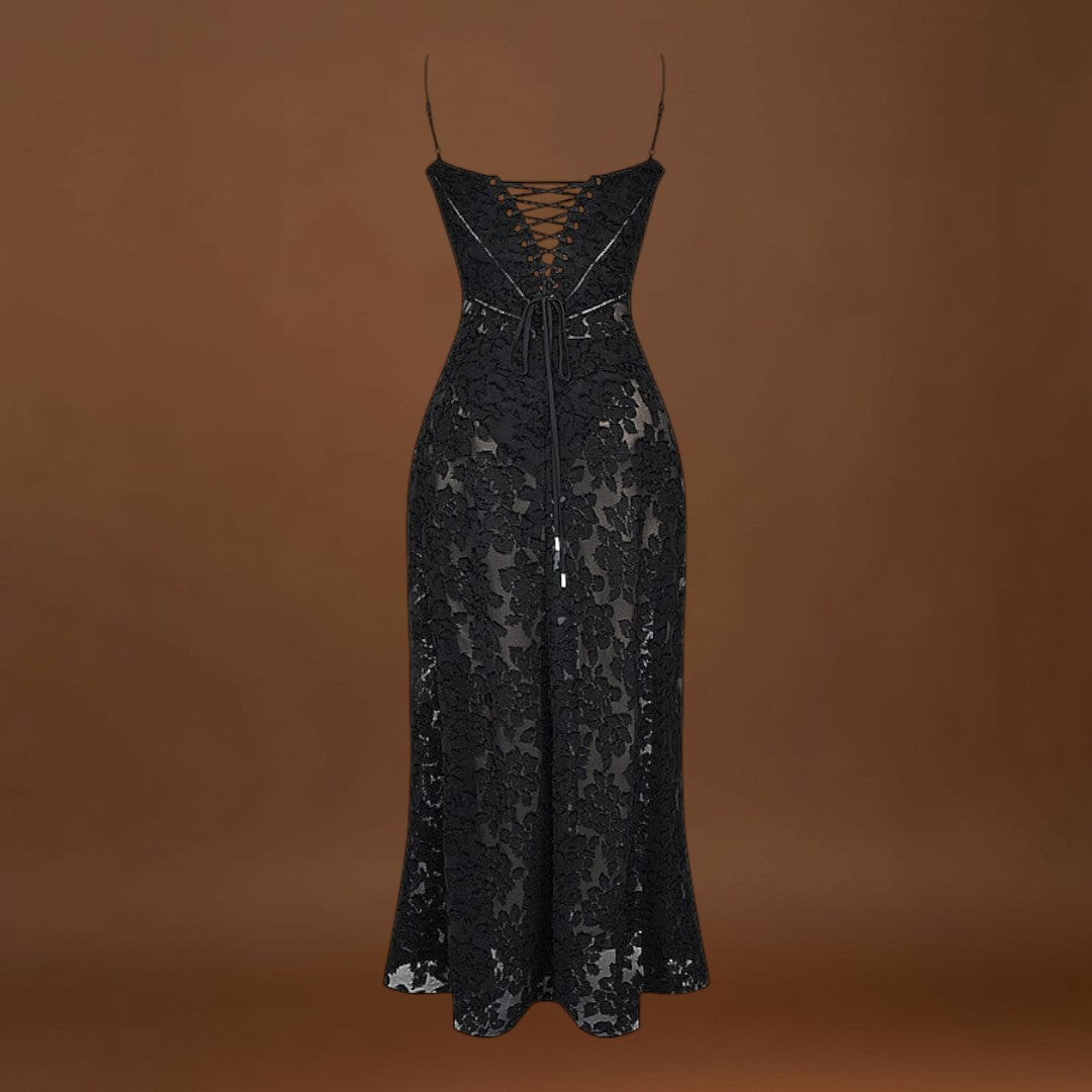 Serena - Vestido longo elegante para casamentos e eventos