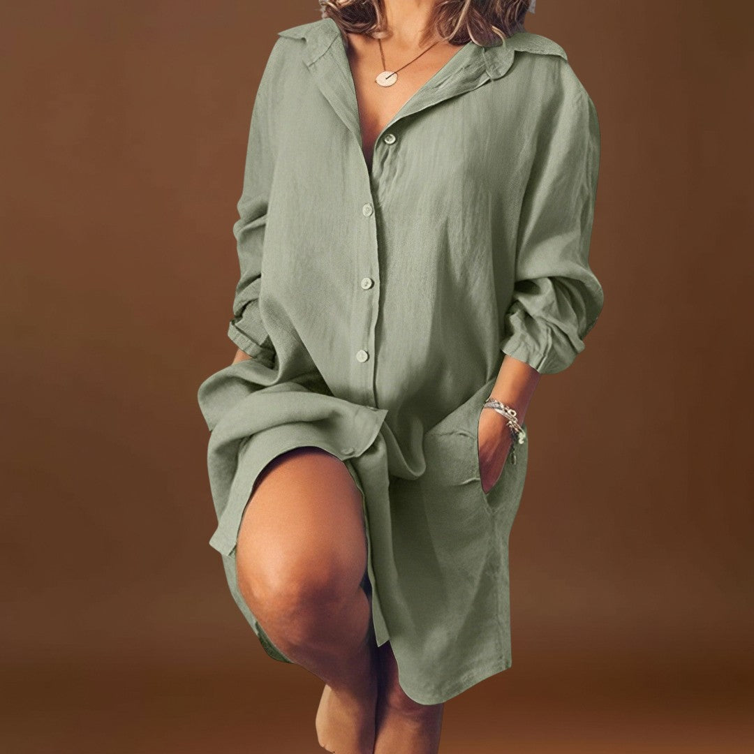 Raquel - Blusa de linho casual