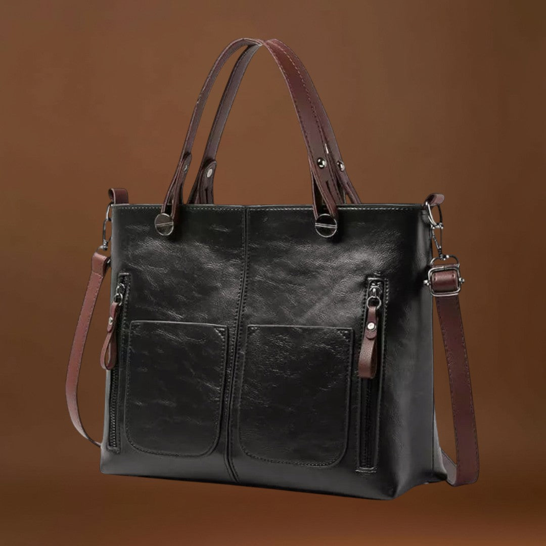 Maria. - Bolsa de couro elegante