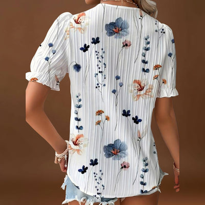 Bruna - Blusa elegante com um decote pontiagudo