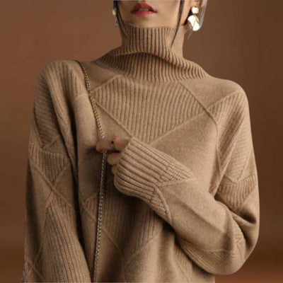 Melanie - Suéter com decote alto aconchegante