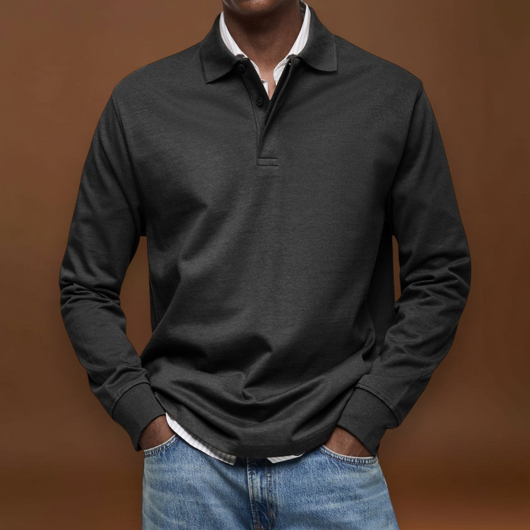 Eduardo - Polo De Luxo De Mangas Compridas