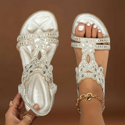 Julia - Sandálias Ortopédicas Brilho e Elegância