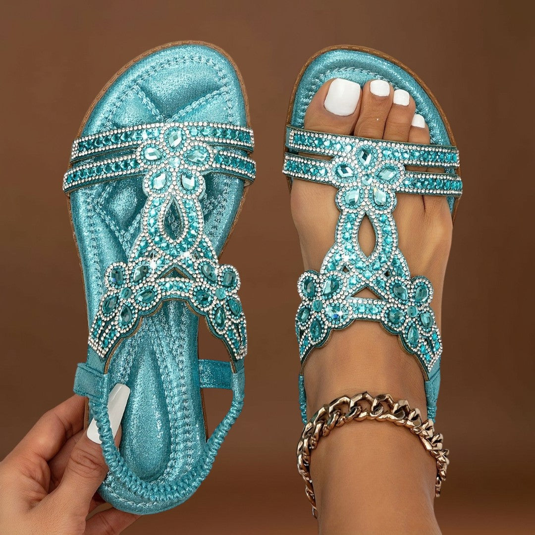 Julia - Sandálias Ortopédicas Brilho e Elegância