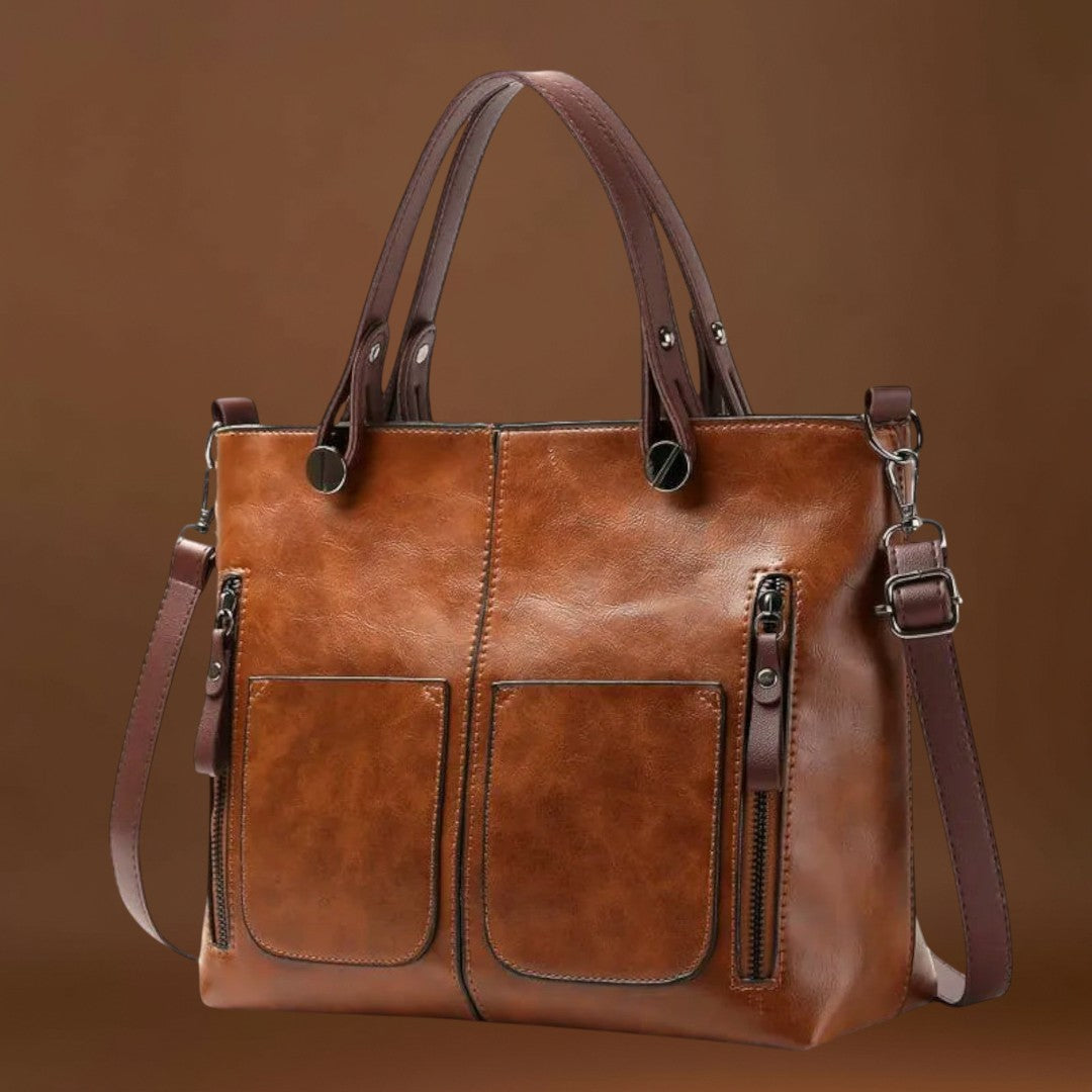 Maria. - Bolsa de couro elegante
