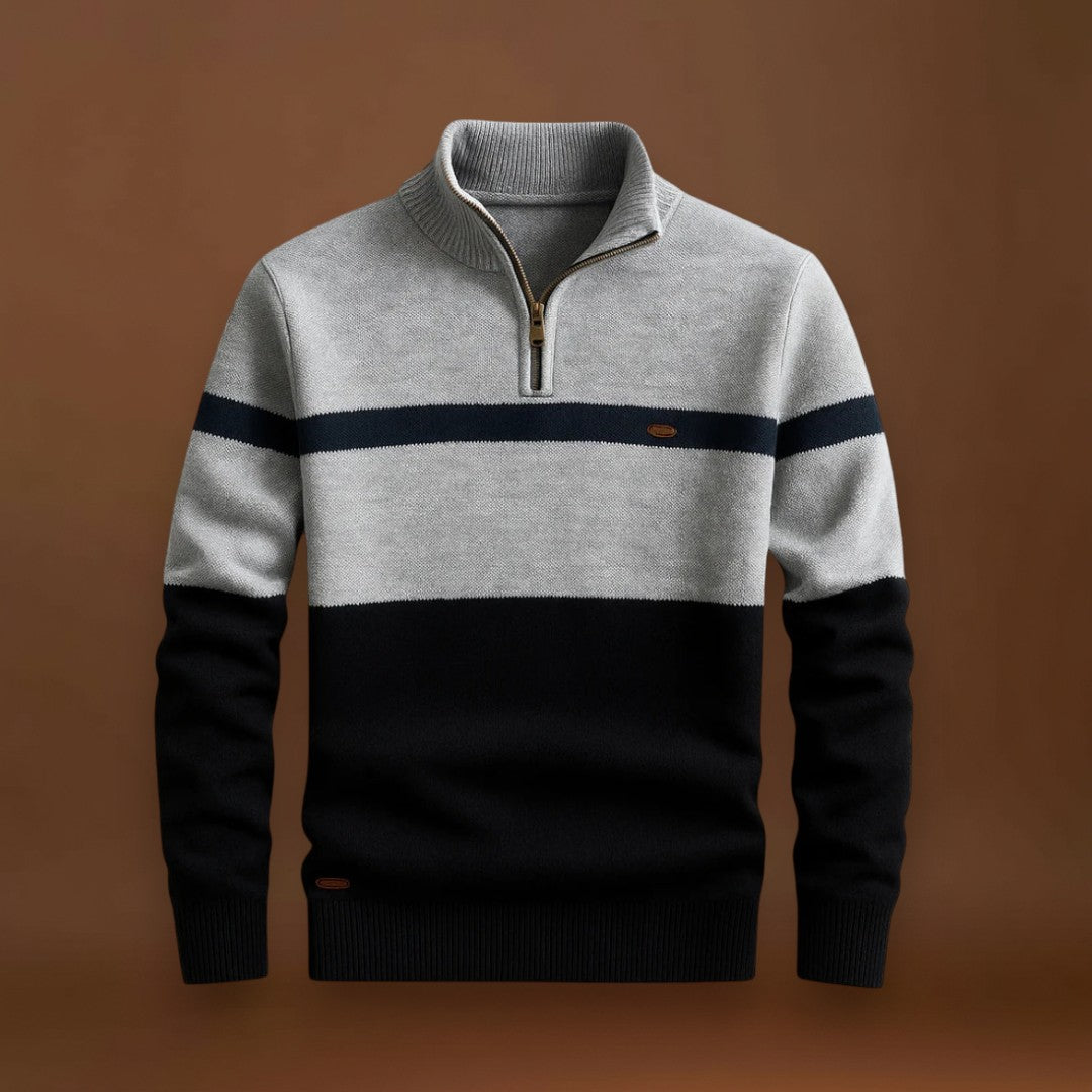 Afonso | Sweatshirt Quarter-Zip De Estilo Clássico