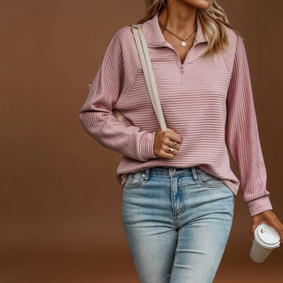 Leonor - Sweater Elegante com fecho