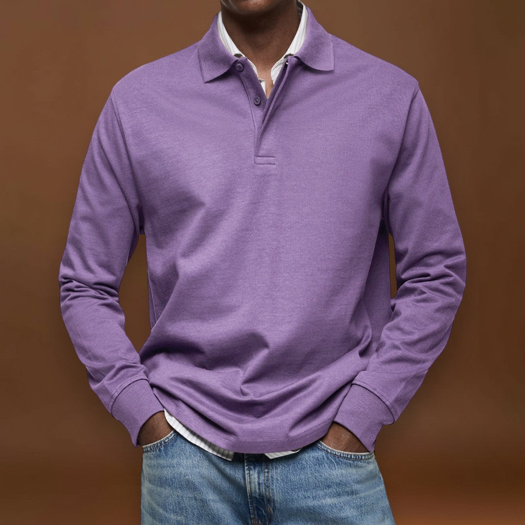 Eduardo - Polo De Luxo De Mangas Compridas
