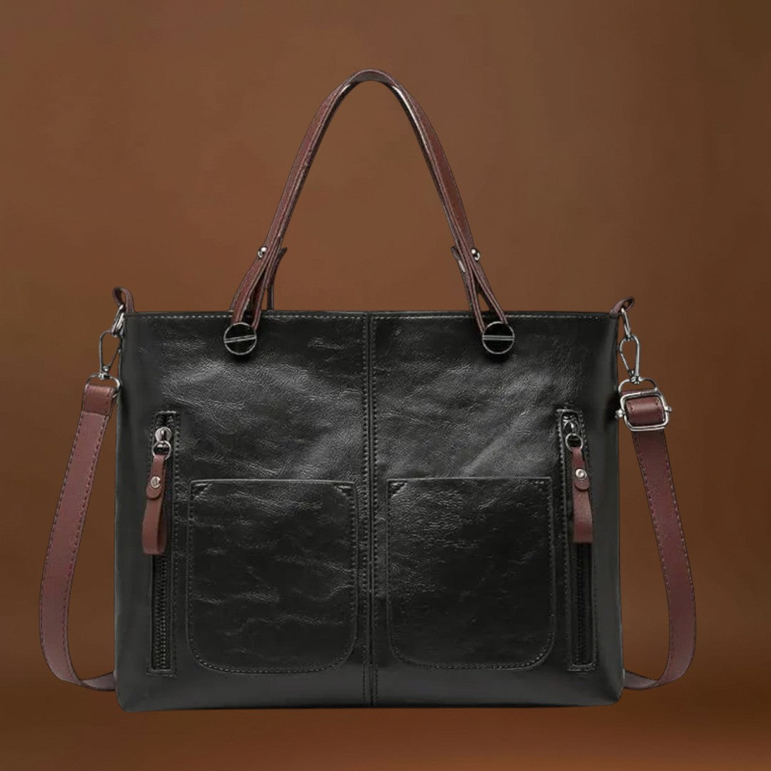 Maria. - Bolsa de couro elegante