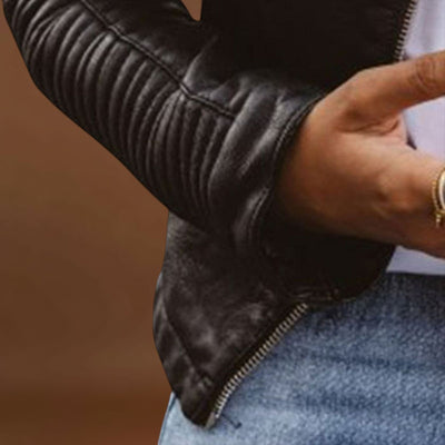 Vitória - Casaco de couro elegante