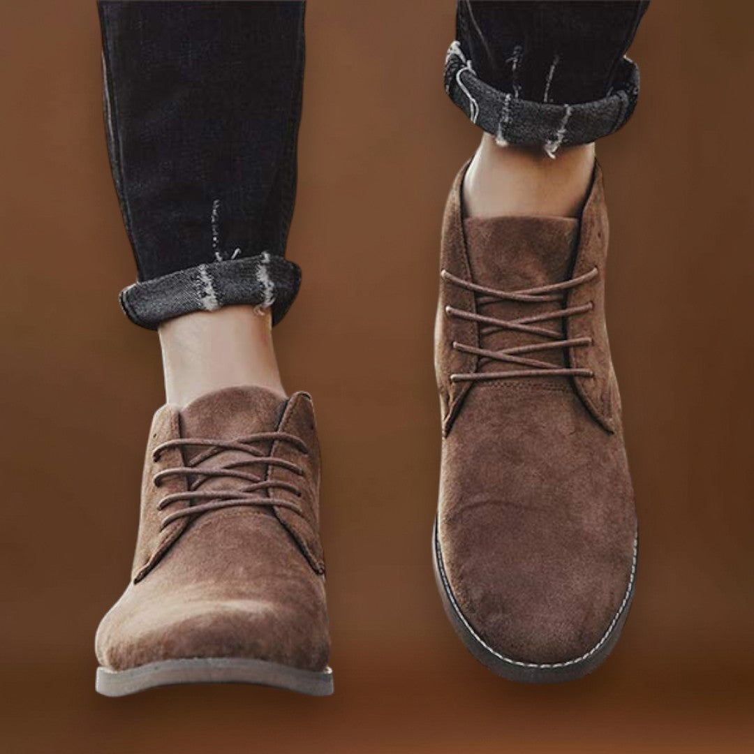 Botas de Tornozelo - Fecho com Cadarço e Suporte Almofadado para o Tornozelo