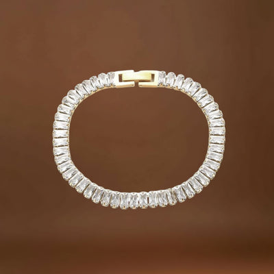 Pulseira de Rivière Baguette