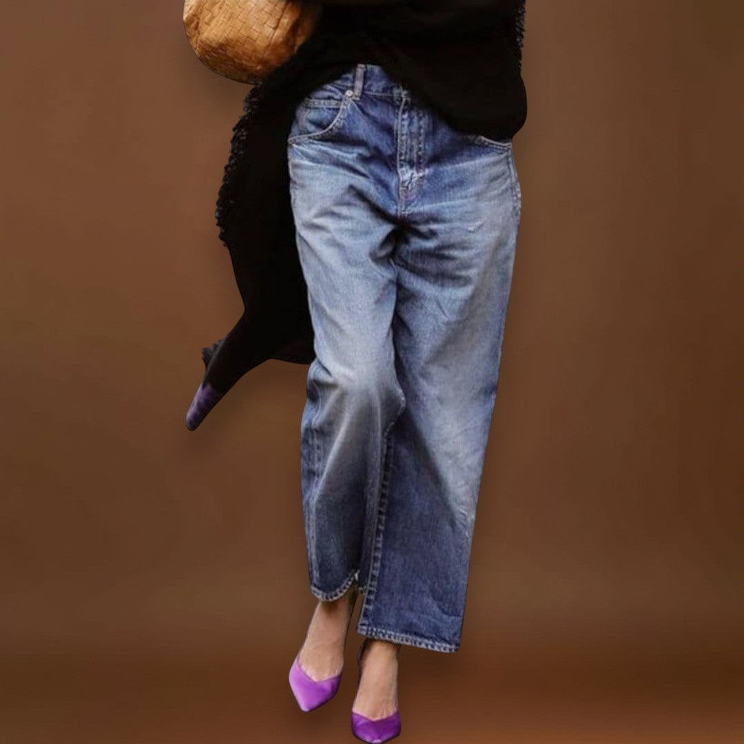 Bea - Calças de ganga largas