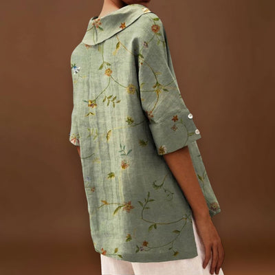 Flávia - Top Elegante em Linho