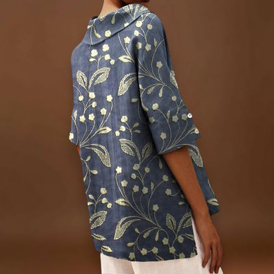 Flávia - Top Elegante em Linho