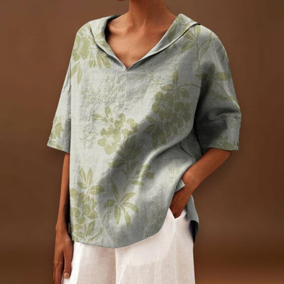 Flávia - Top Elegante em Linho