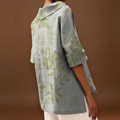 Flávia - Top Elegante em Linho