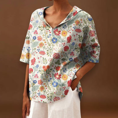 Flávia - Top Elegante em Linho