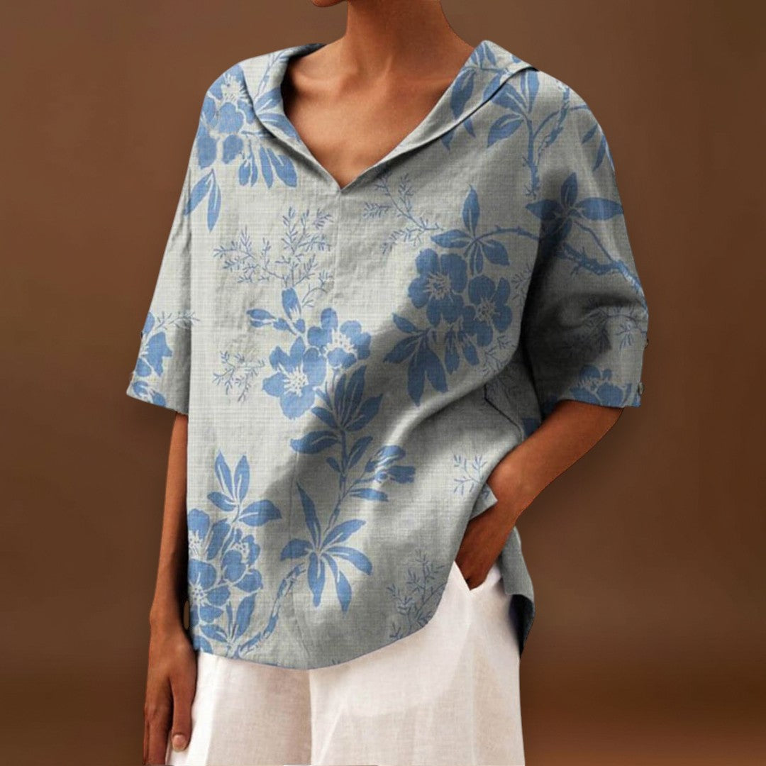 Flávia - Top Elegante em Linho