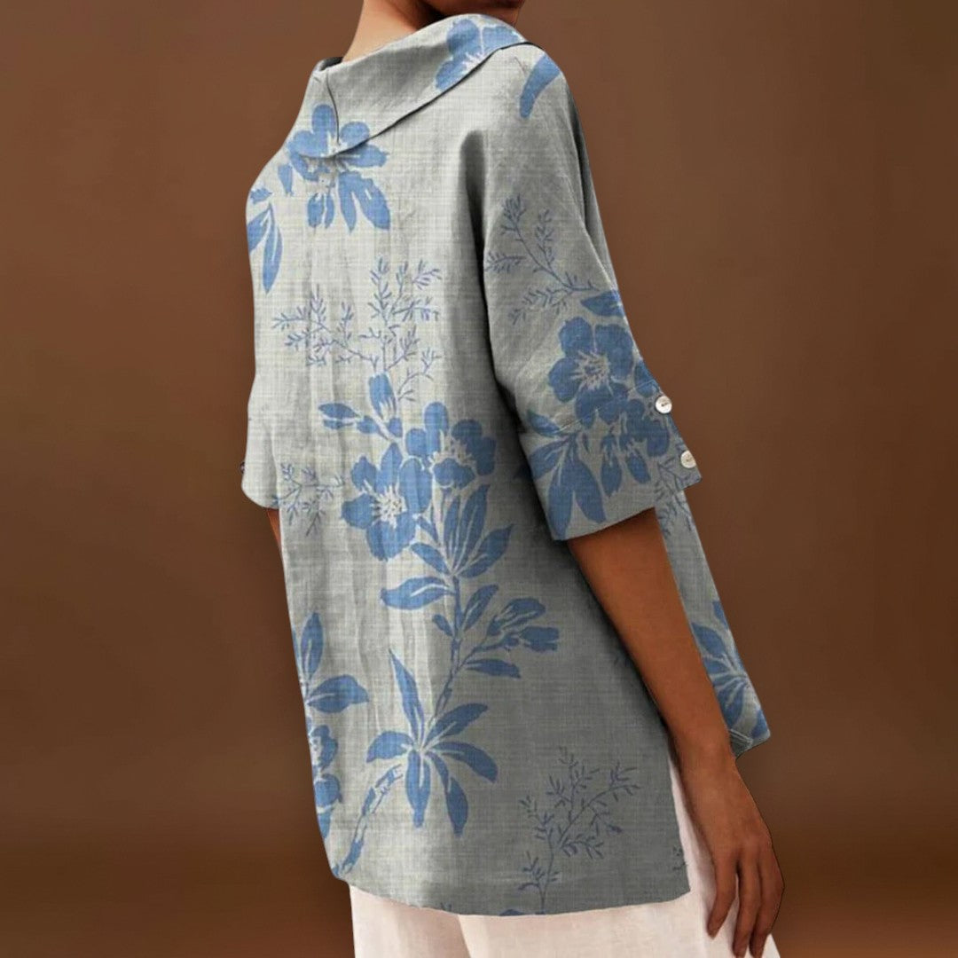 Flávia - Top Elegante em Linho