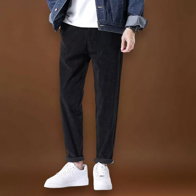 Satoko - Calças de veludo Cinzento