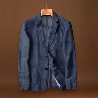 Blazer – Corte Ajustado em Mistura Leve e Respirável