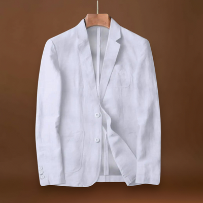 Blazer – Corte Ajustado em Mistura Leve e Respirável