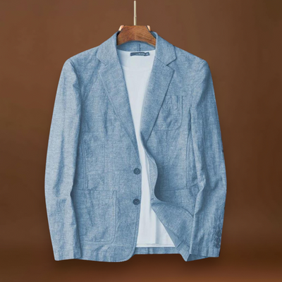 Blazer – Corte Ajustado em Mistura Leve e Respirável
