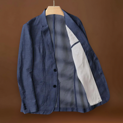 Blazer – Corte Ajustado em Mistura Leve e Respirável