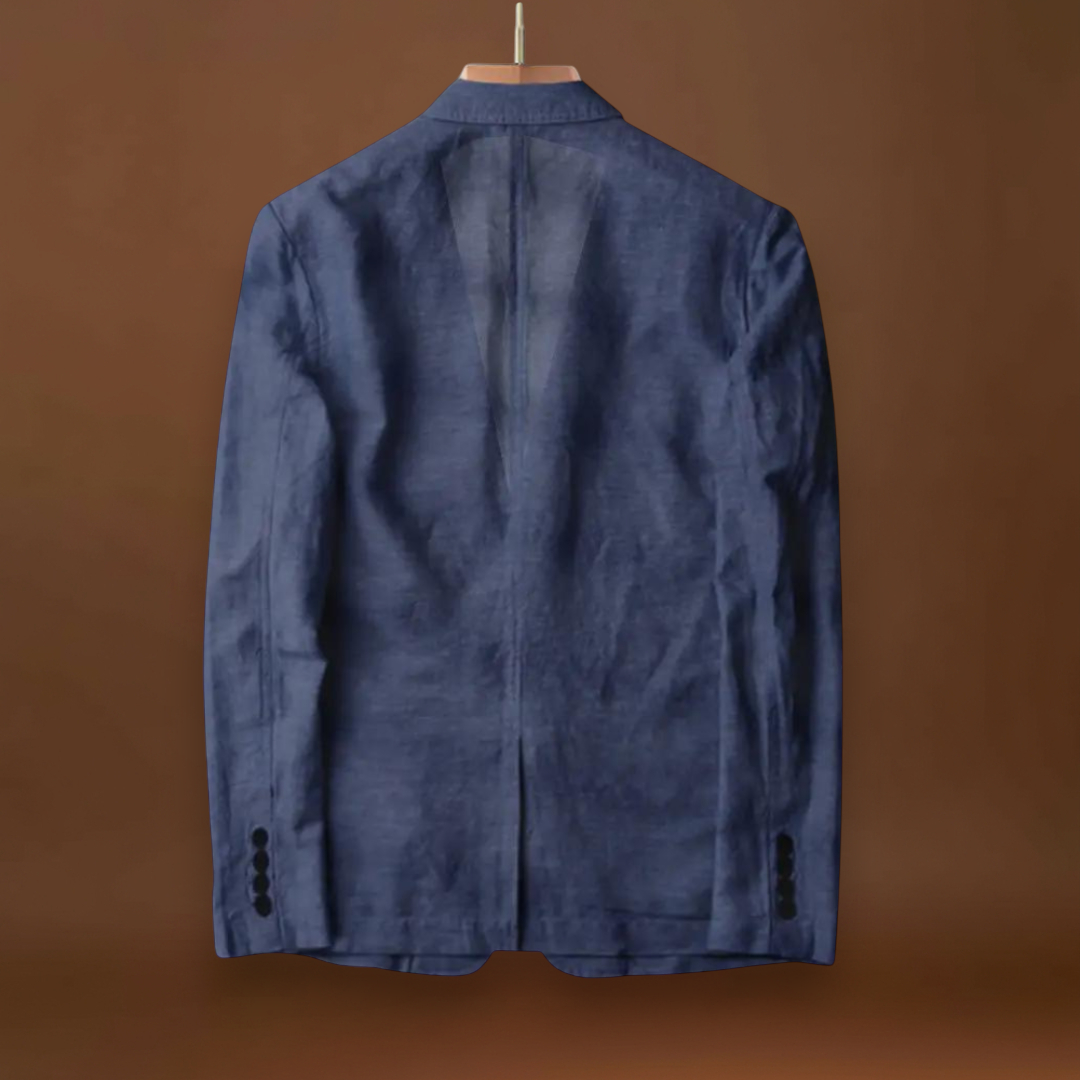 Blazer – Corte Ajustado em Mistura Leve e Respirável