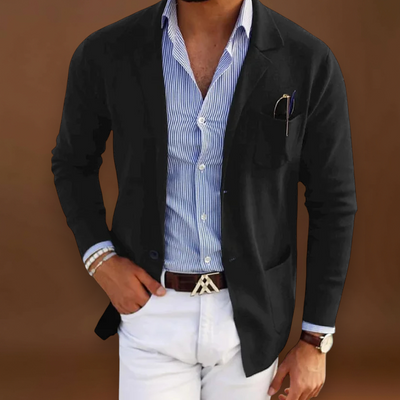 Casaco Blazer – Corte Moderno em Mistura de Poliéster e Forma Elegante