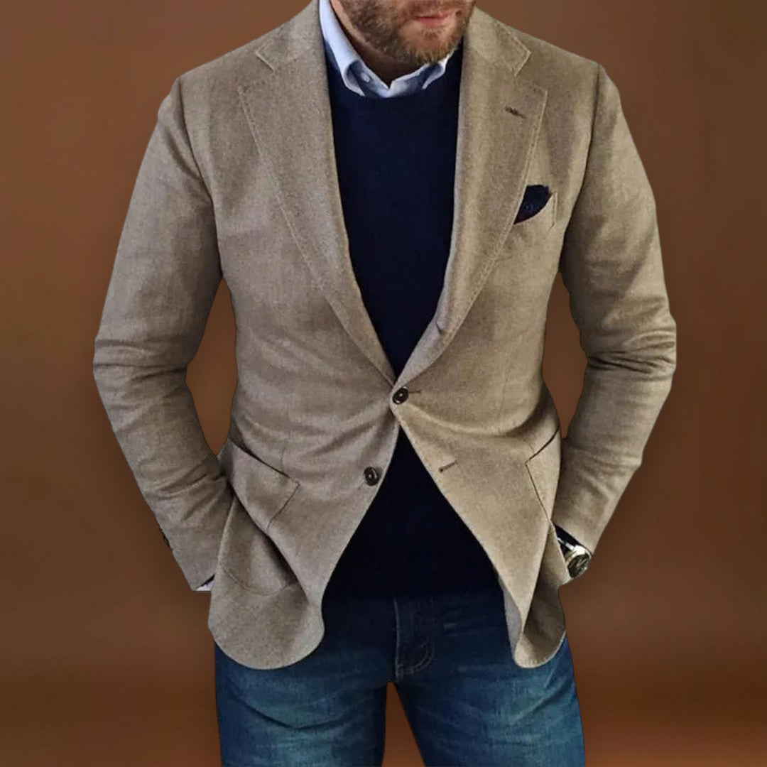 Blazer - Frente Estruturada e Forma Suave para Linhas Limpas