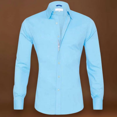 Blusa - Mistura de Poliéster com Fecho Invisível e Controle de Rugas