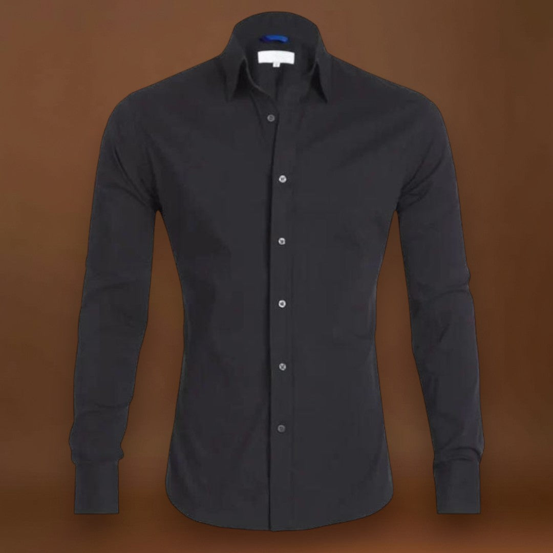 Blusa - Mistura de Poliéster com Fecho Invisível e Controle de Rugas