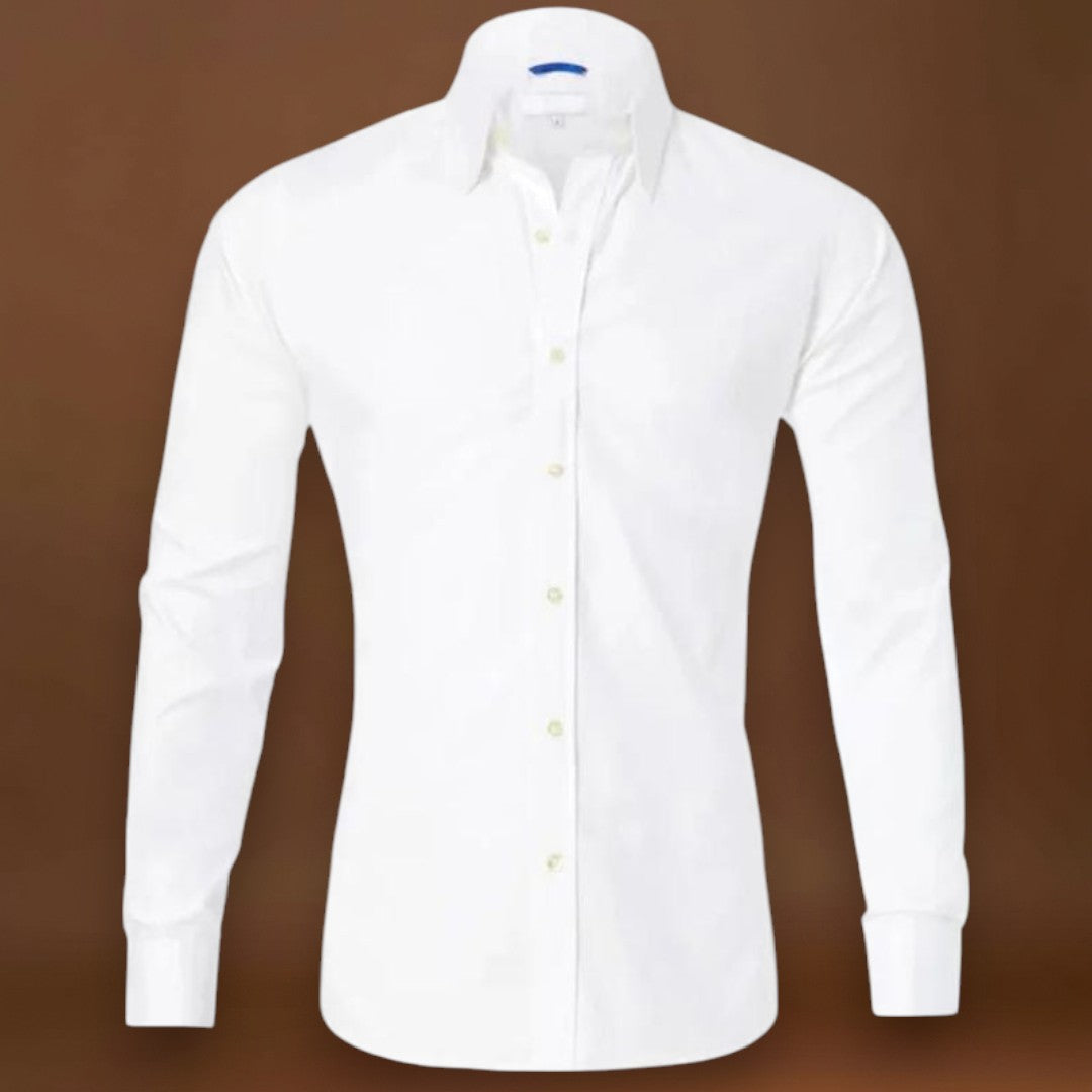 Blusa - Mistura de Poliéster com Fecho Invisível e Controle de Rugas