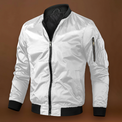 Casaco Bomber - Mistura de Tecidos, Forro Suave e Proteção Contra o Vento