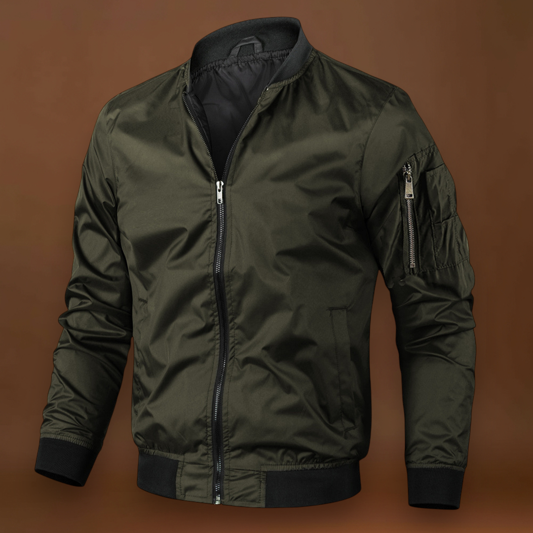 Casaco Bomber - Mistura de Tecidos, Forro Suave e Proteção Contra o Vento