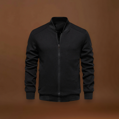 Casaco Bomber – Mistura de Malha Waffle e Movimento Respirável