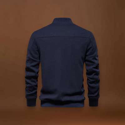 Casaco Bomber – Mistura de Malha Waffle e Movimento Respirável