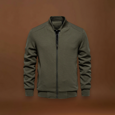 Casaco Bomber – Mistura de Malha Waffle e Movimento Respirável