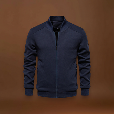 Casaco Bomber – Mistura de Malha Waffle e Movimento Respirável