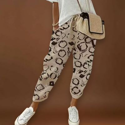 Aurora - Calças aconchegantes em linho e algodão