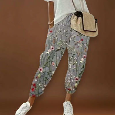 Aurora - Calças aconchegantes em linho e algodão