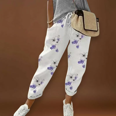 Aurora - Calças aconchegantes em linho e algodão