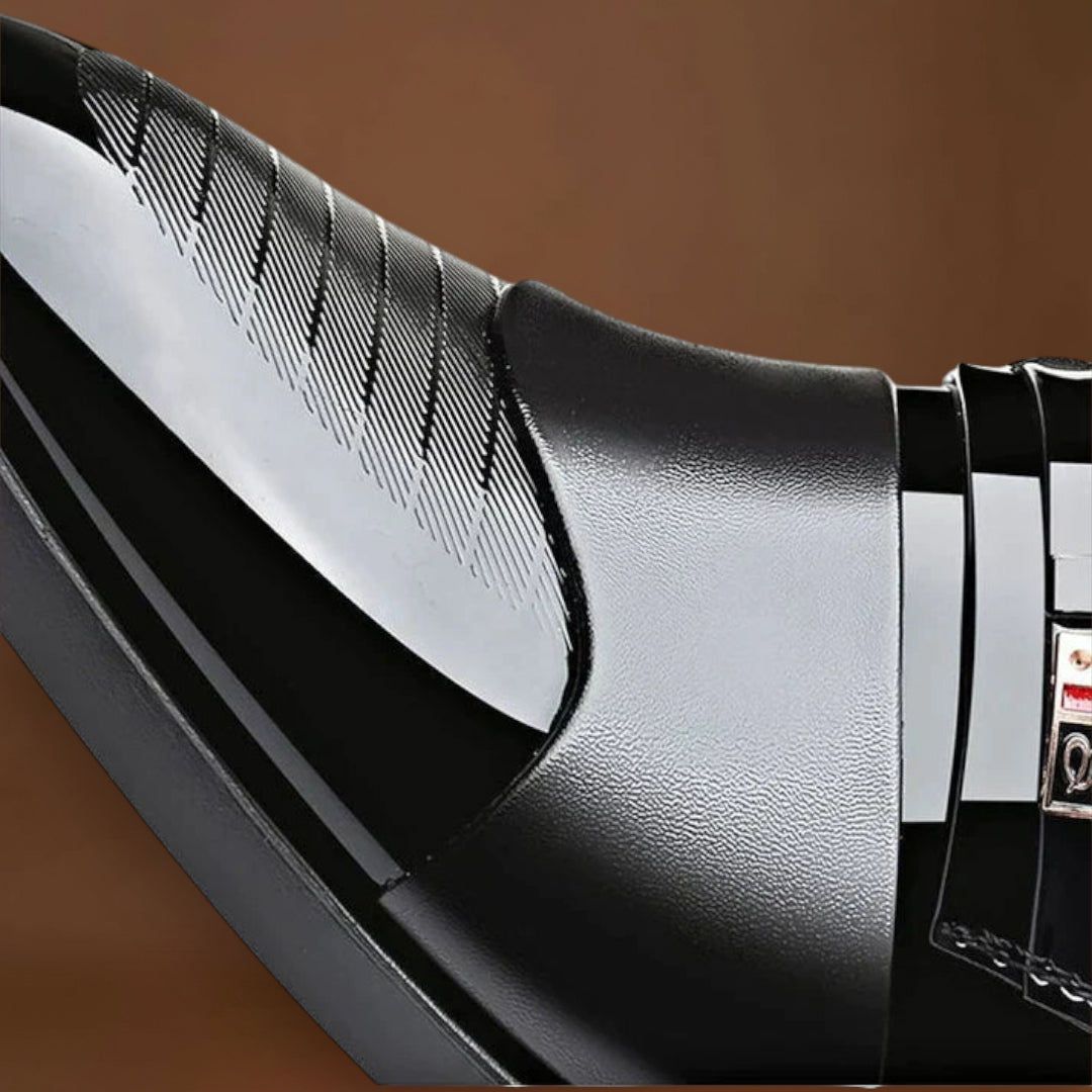 Sapatos de Negócio – Construção Durável em Mistura e Sola Almofadada