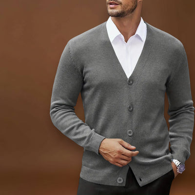 Francisco | Cardigan Frontal Aberto Mistura Poliéster